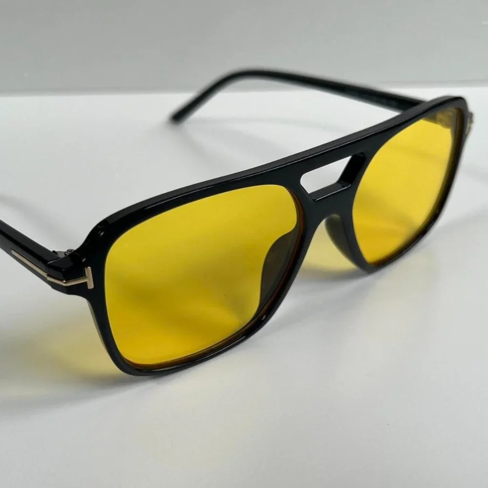 vintage unique retro style black rounded square sunglasses